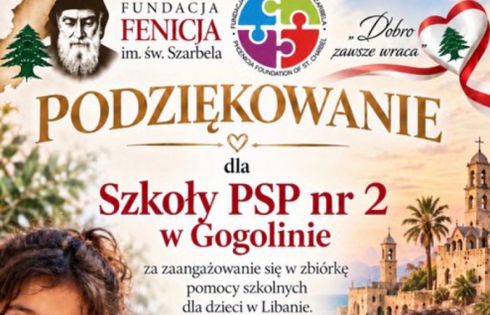 Podziękowania dla rodziców oraz uczniów